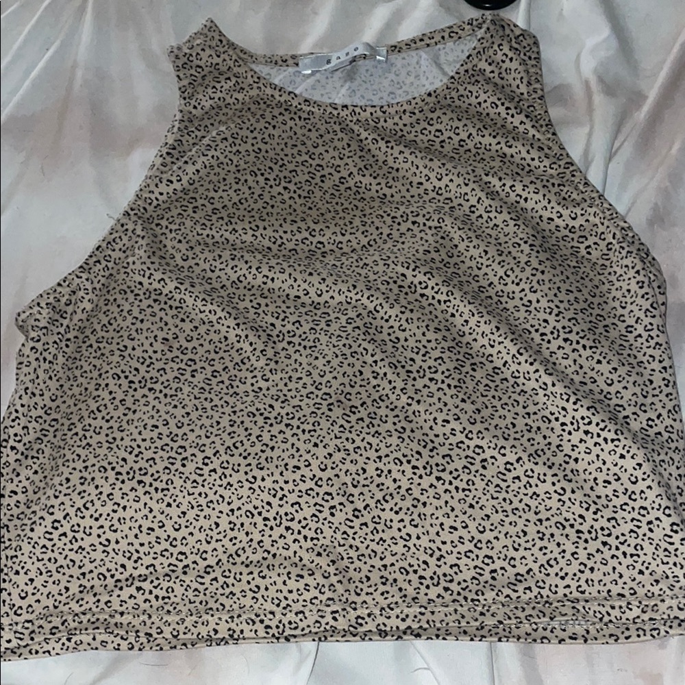 Leopard Print Sleeveless Top